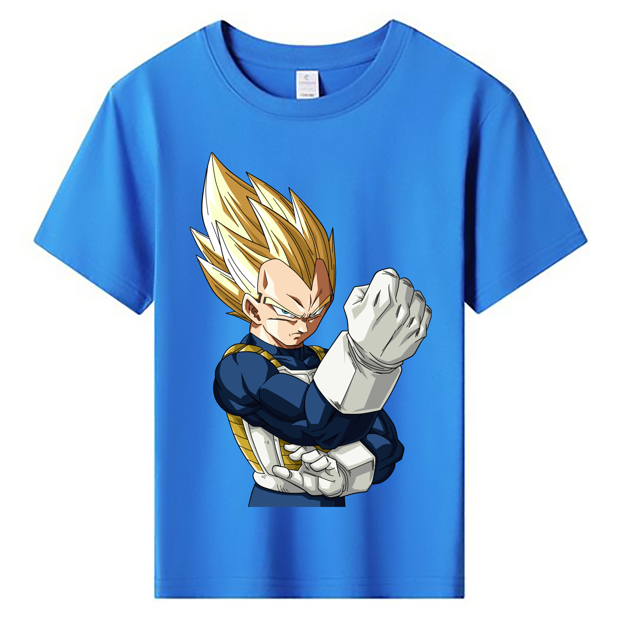 （画像用） ドラゴンボール ベジータ四世（Bejīta Yonsei）DRAGON BALL Vegeta IV 綿100％キッズTシャツ（フロントプリント）